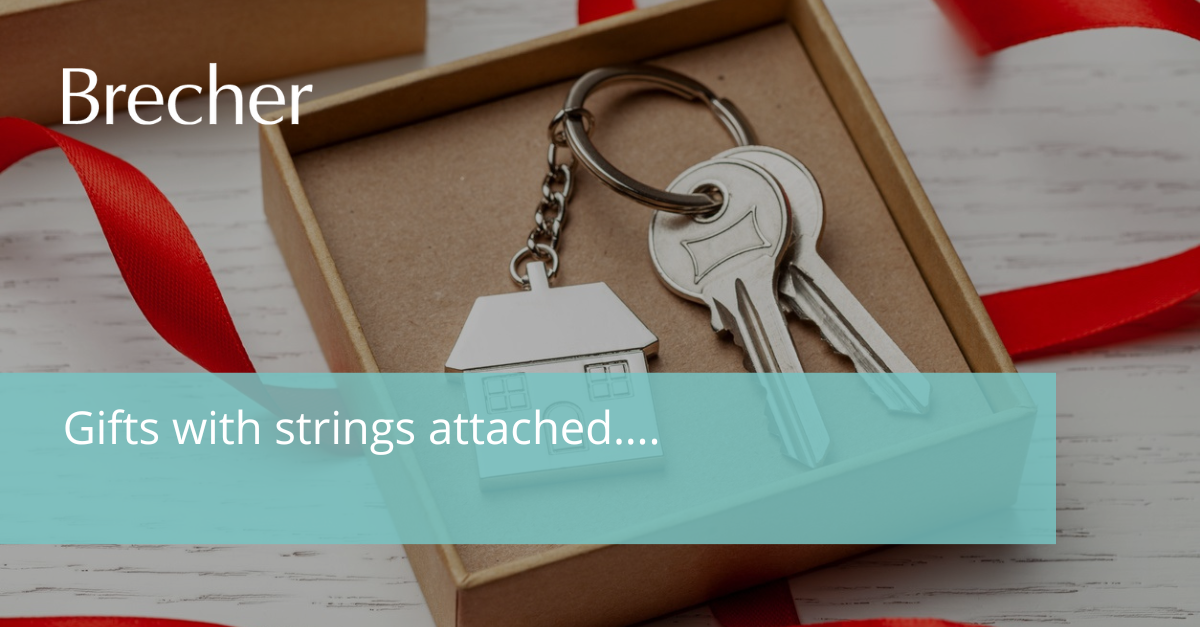Gifts with strings attached…. Brecher